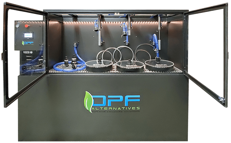 Superior flush station at DPF Alternatives.