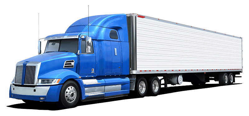 A large blue semi truck, see our DPF fleet services in Salt Lake City, UT.